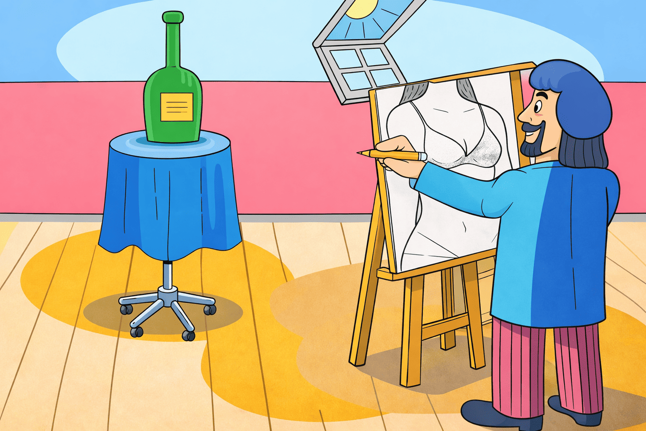 Иллюстрация глагола draw